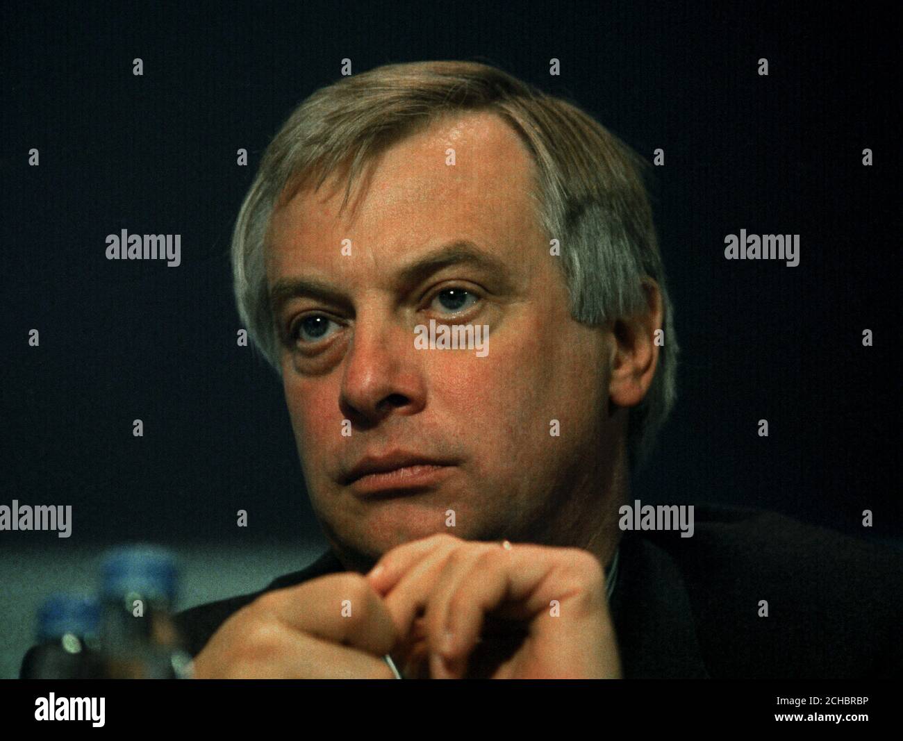 Chris Patten, Secretary of State for the Environment. Stock Photo