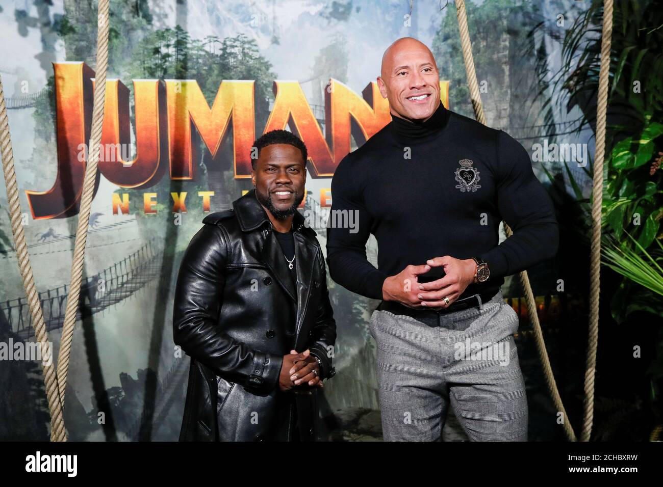 Cast Members Kevin Hart And Dwayne Johnson Attend The Premiere Of The Movie Jumanji The Next Level At The Grand Rex In Paris France December 3 2019 Reuters Benoit Tessier Stock Photo Alamy