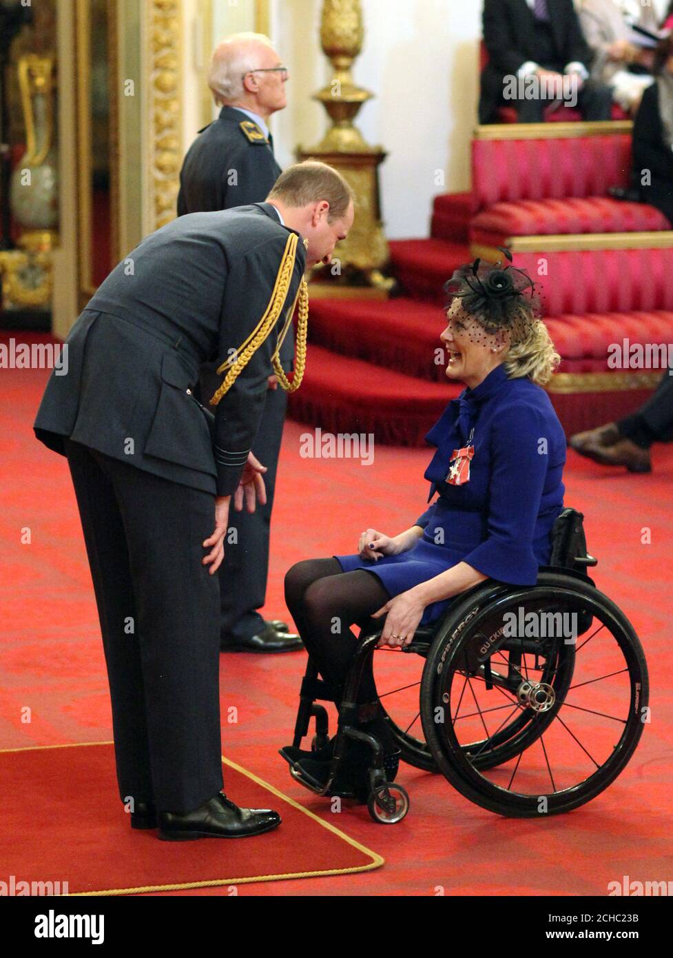 Mrs Claire Lomas from Melton Mowbray is made an MBE (Member of the