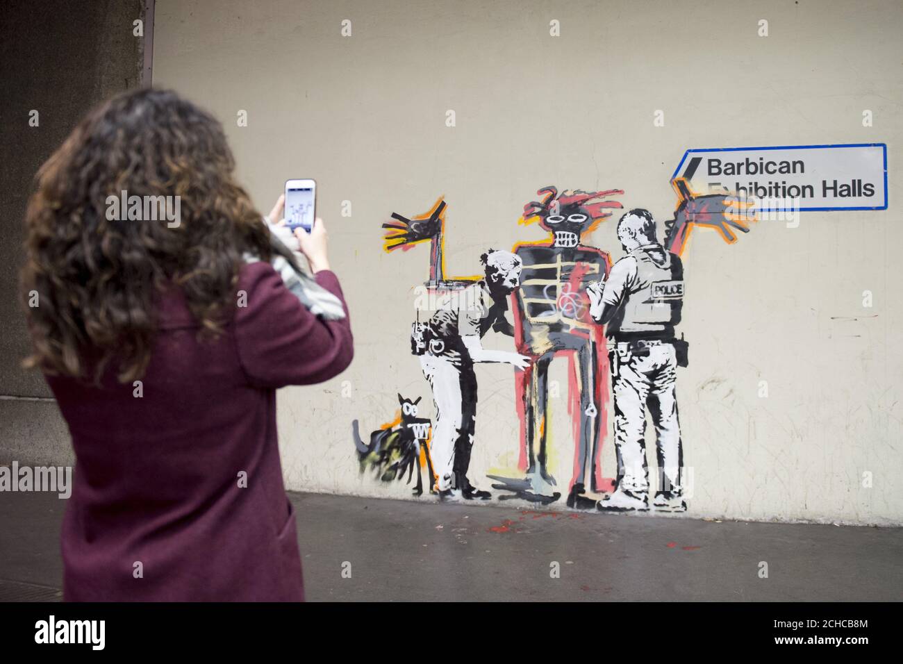 バスキア バービカンミュージアム ポスター バンクシー（BANKSY