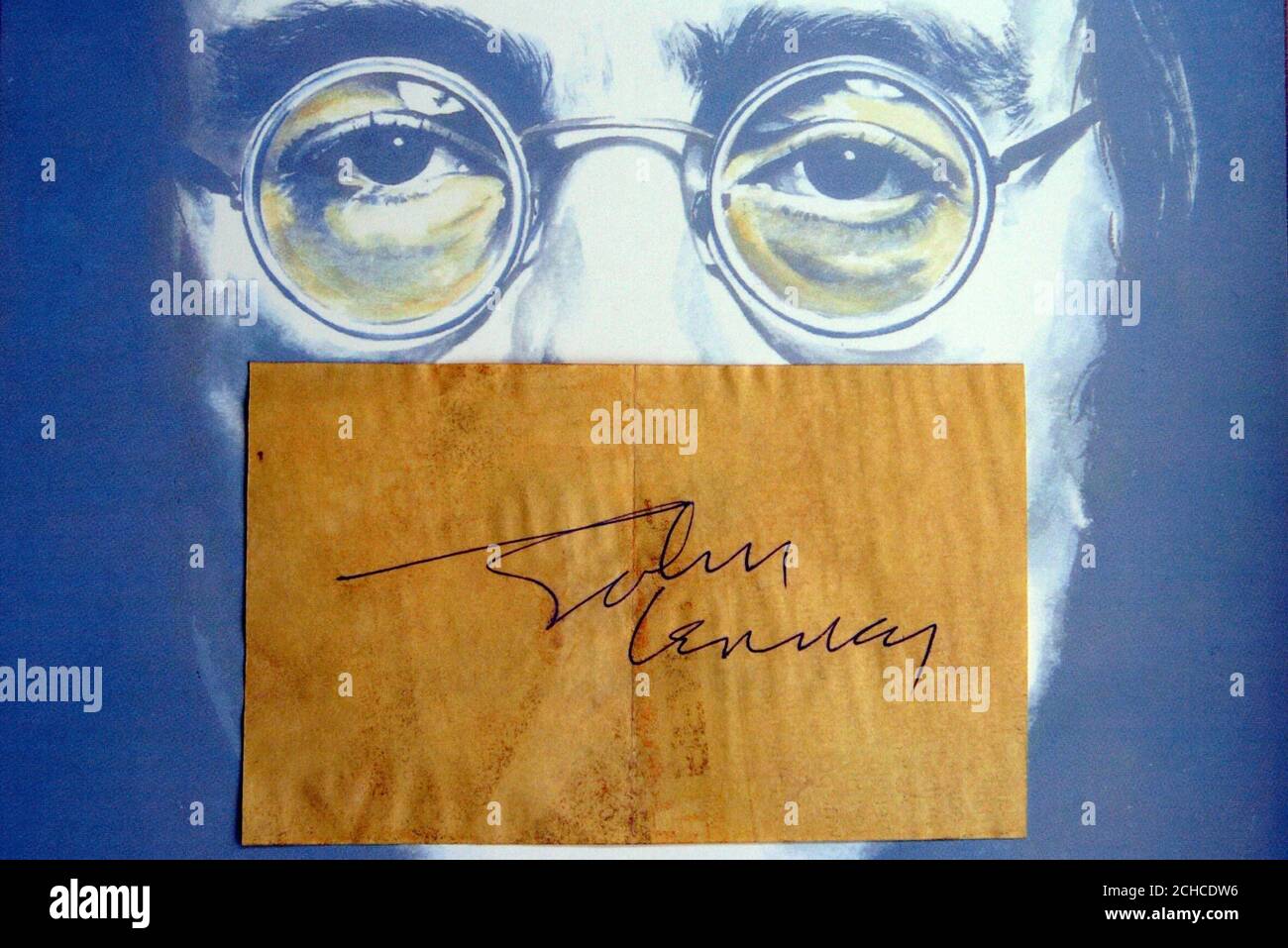 john lennon autograph john lennon autograph
