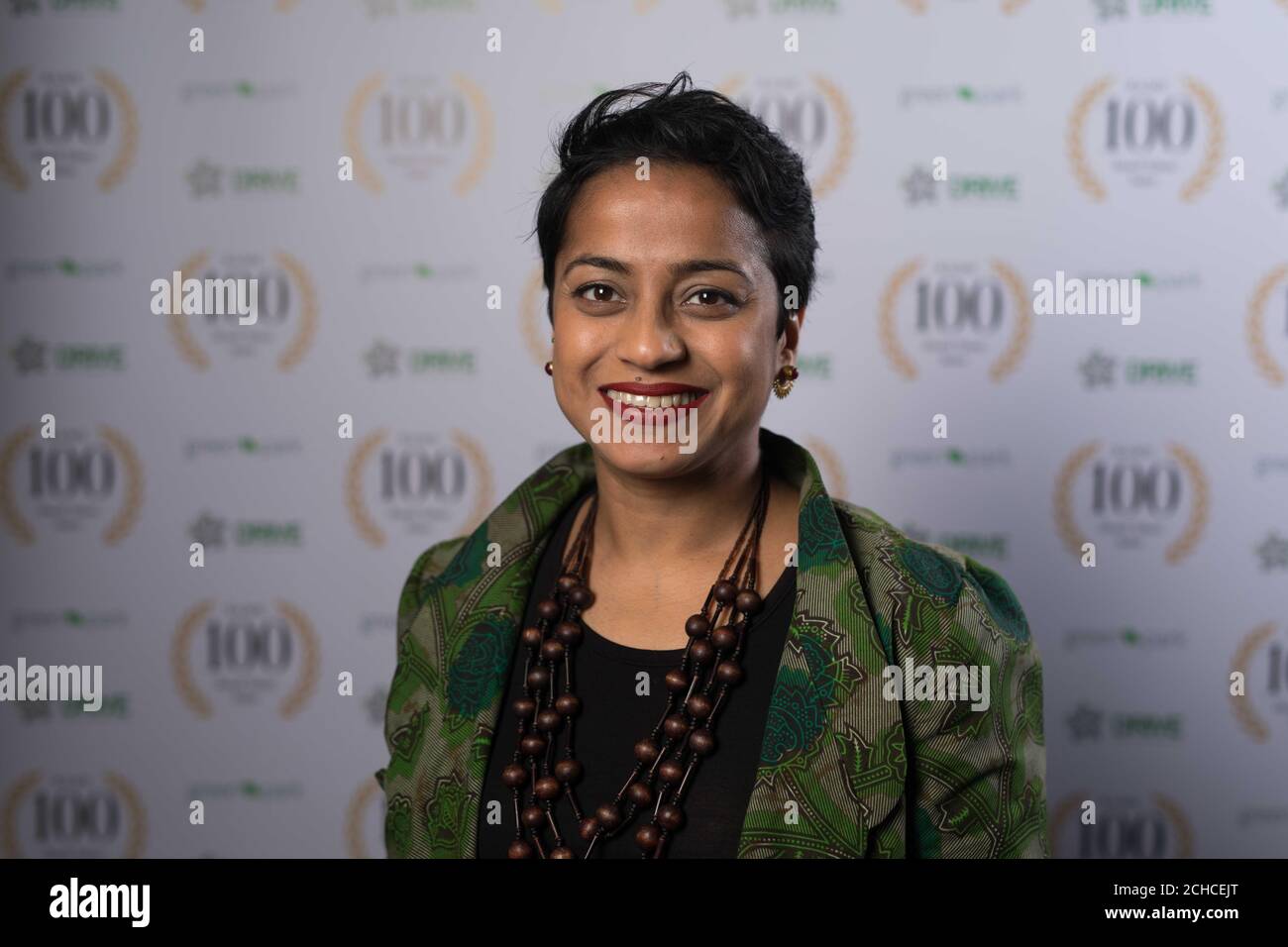 EDITORIAL USE ONLY  Poppy Jaman non executive director at Public Health England attends the launch of the Green Park BAME 100 Board Talent Index, at a private viewing of the Jean-Michel Basquiat Boom for Real exhibition at London's Barbican. Stock Photo