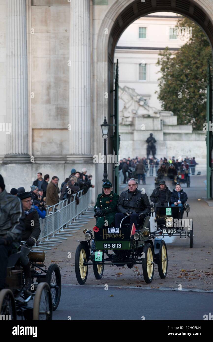 EDITORIAL USE ONLY (Leftright) Len Brown Harrods curator of historic