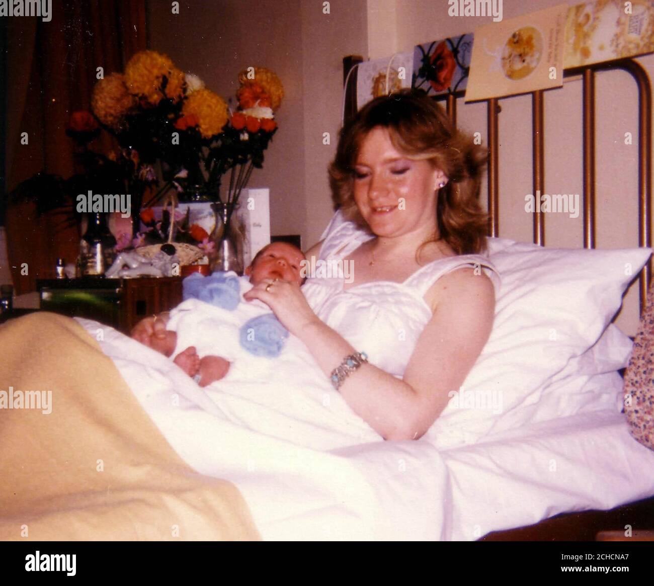 Undated picture issued by Scotland Yard of Cheryl Shackleton, 34, who was found dead in Telegraph Hill Park, Brockley, south-east London, on February 3, 1991, by a man walking his dog. She is pictured with her son, Sean. Stock Photo