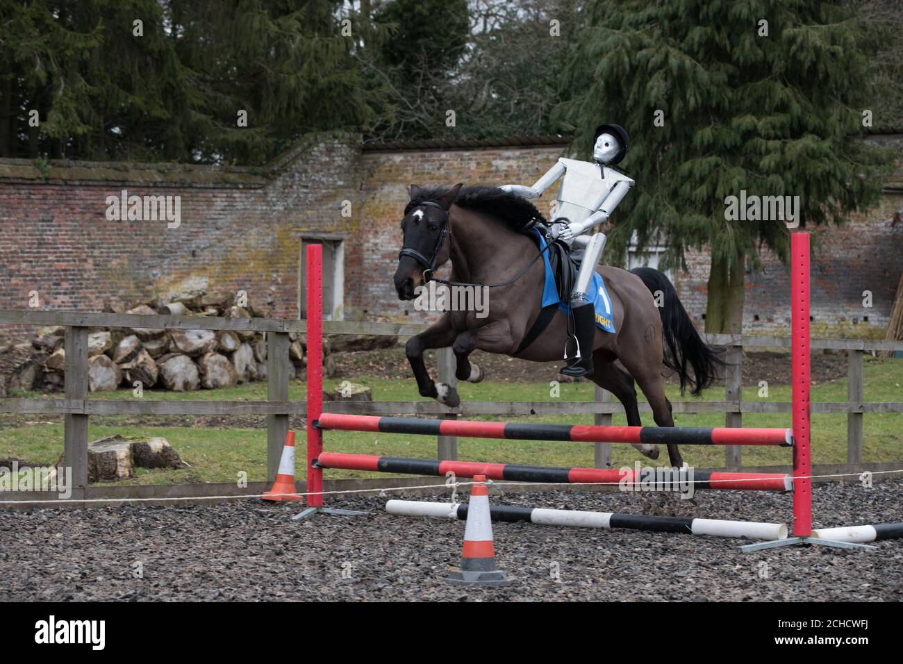 The world's first robot jockey is unveiled by BetBright in celebration
