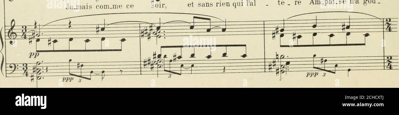 . Mélodies . H ^ yi dolciss. e ^legatiss. i a Ja-mais com.me ce soi î ^^ £ t ï ï ^^ë s^É * • S ^ tè   re Am.phi-se na goû. 31 6 2.» mil. jKKO I i ■ h^^y^-t-àz^^rp u&gt;i-&gt;i 1  t«&lt; In (loiicciii (!• Ins ni Vfz K(îVen«iZ au mouvl un p«-u moins lenJ pH0H(^^ t „0 MtJitJn T zid ^^a Stock Photo