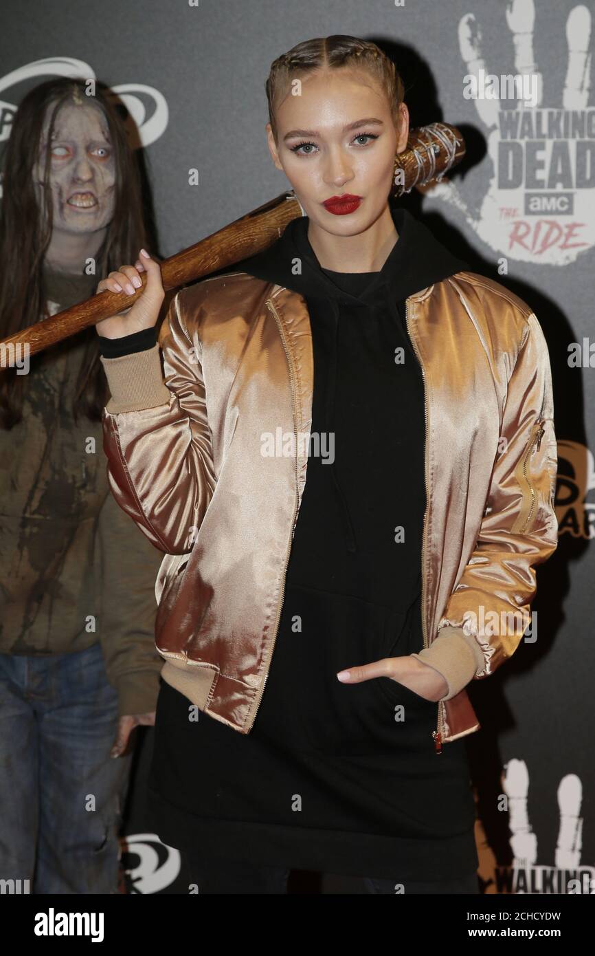 Roxy Horner arrives at the official launch of The Walking Dead: The
