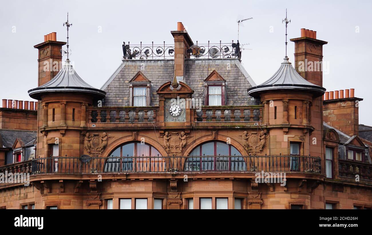 St. George's Mansions, St. George's Cross, Glasgow, Scotland Stock Photo