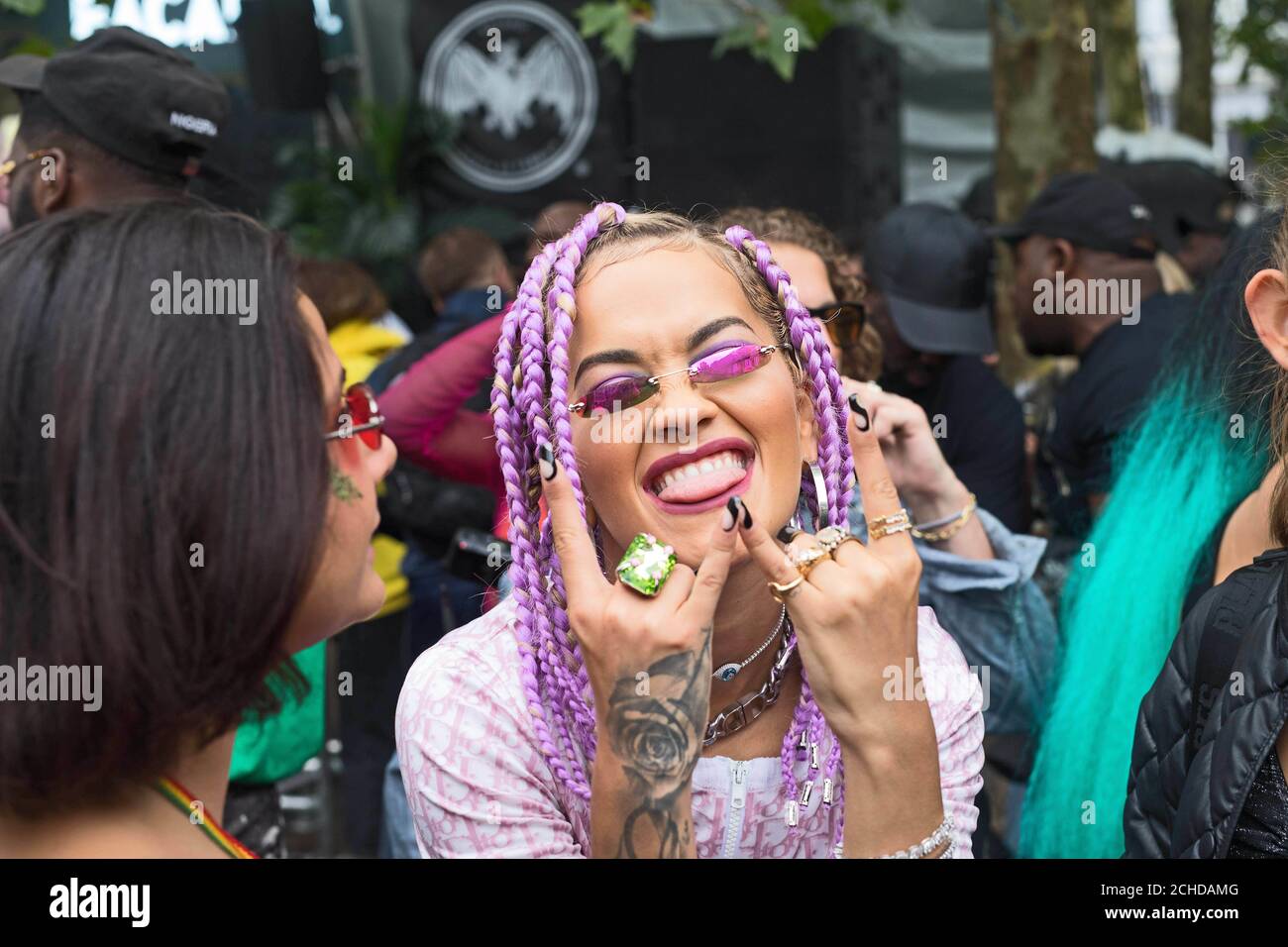 EDITORIAL USE ONLY Rita Ora at Casa BACARDÃª at Powis Square Stage
