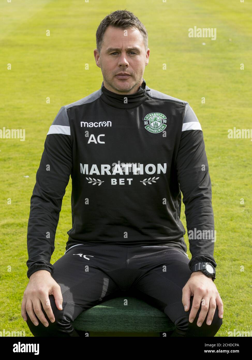 Hibernian FC goalkeeping coach Alan Combe Stock Photo - Alamy