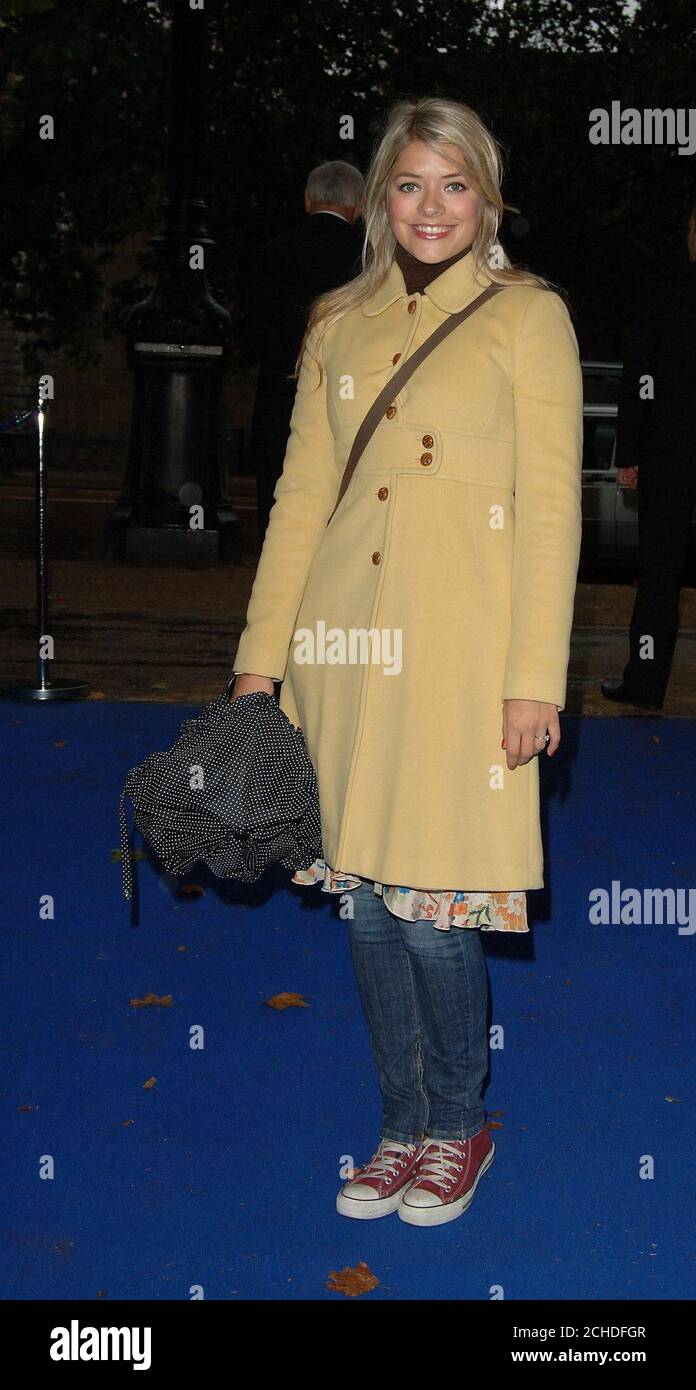 Holly Willoughby arrives for the opening of the PDSA Pet Pawtraits
