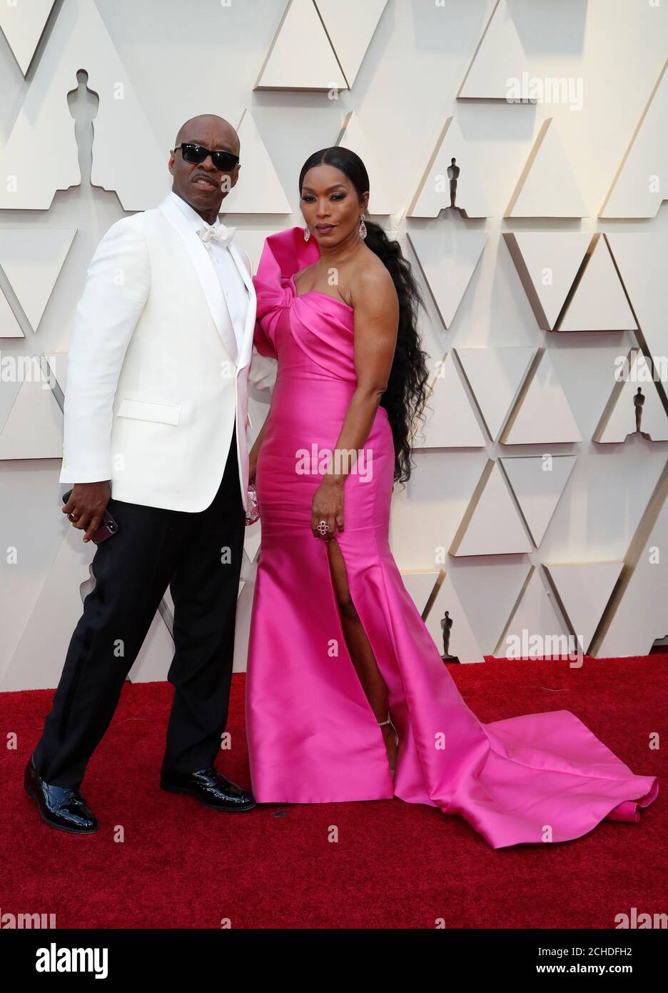 Angela bassett with husband hires stock photography and images Alamy