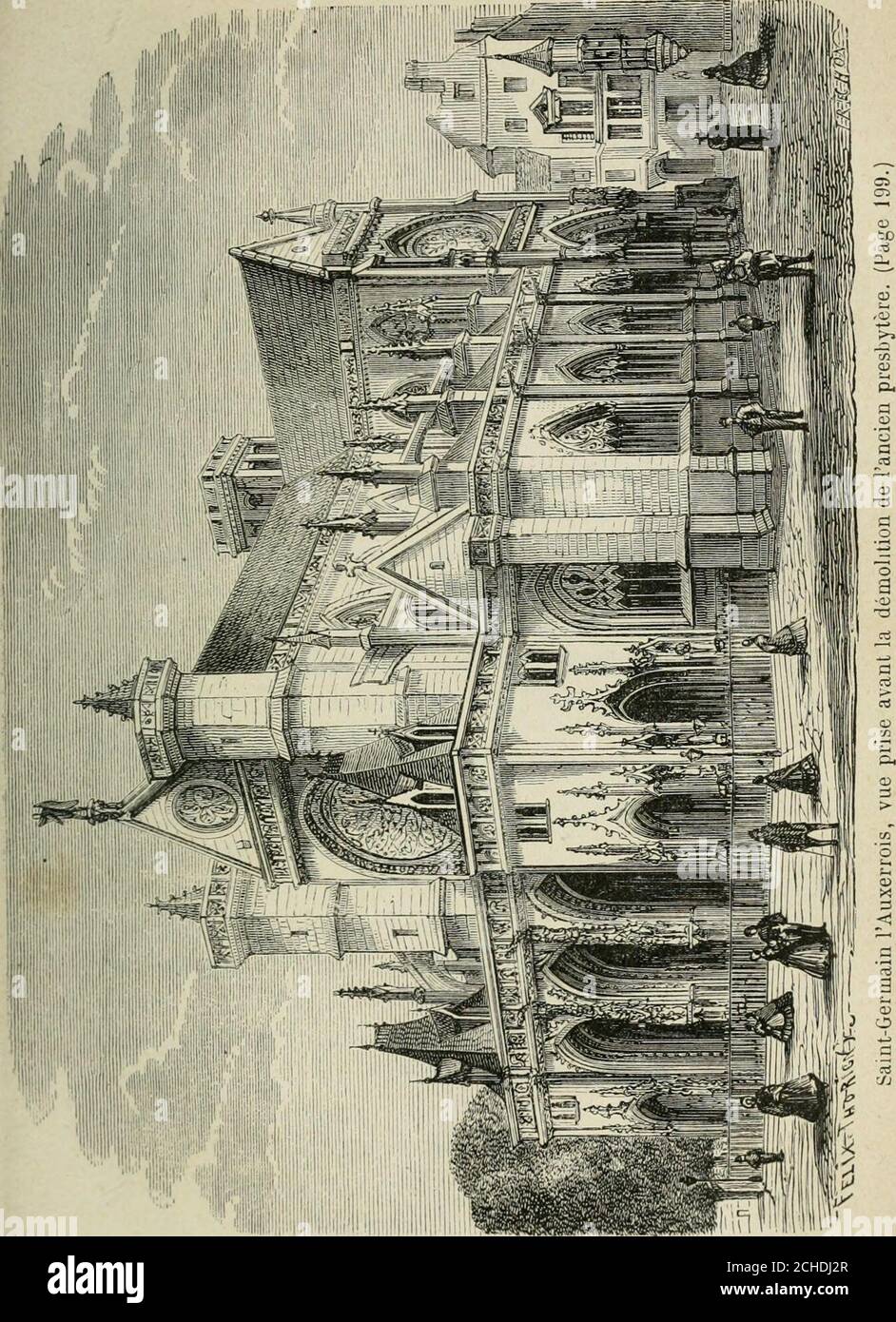 . Les merveilles du nouveau Paris-- . a été bâtie à différentes épo-ques : on y travaillait en 1347, on lagrandit en 1489; quel-ques parties de lintérieur datent du onzième siècle, presquetout date du quinzième; cependant la trace du dix-septièmese fait aussi sentir dans plusieurs détails de lornementa-tion. Le maître-autel, dont il ne reste quun débris, a été exé-cuté par Baptiste Tubi, sur les dessins de Charles le Brun. Le magnifique buffet dorgues date de 1447. Les cendres de Pasquier et des frères Sainte-Marthe re-posent dans cette église. Léglise Saint-Gervais, commencée vers lan 1212, f Stock Photo