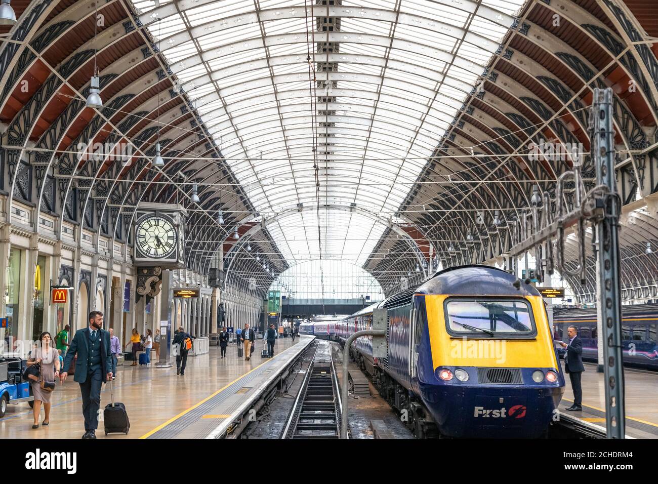 London, UK - April 17, 2019 - Paddington station, a famous railway station in central London Stock Photo