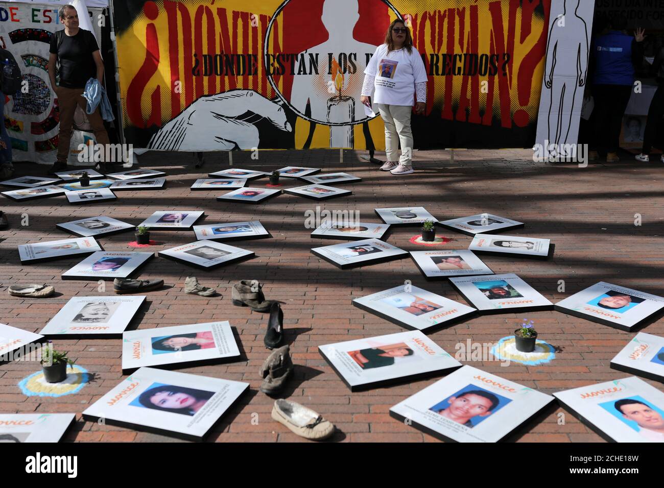 A Family Member Of A Missing Person Attends An Event Marking The International Day Of The Victims Of Enforced Disappearances In Bogota Colombia August 30 19 Reuters Luisa Gonzalez Stock Photo Alamy