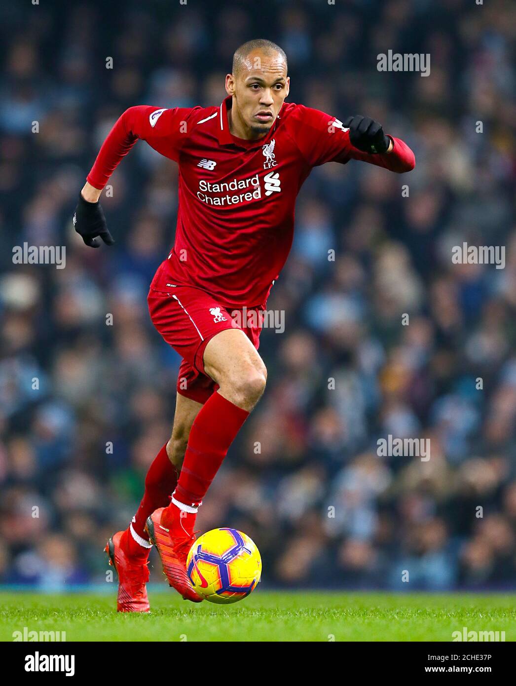 Liverpool's Fabinho during the Premier League match at the Etihad Stadium, Manchester. Stock Photo