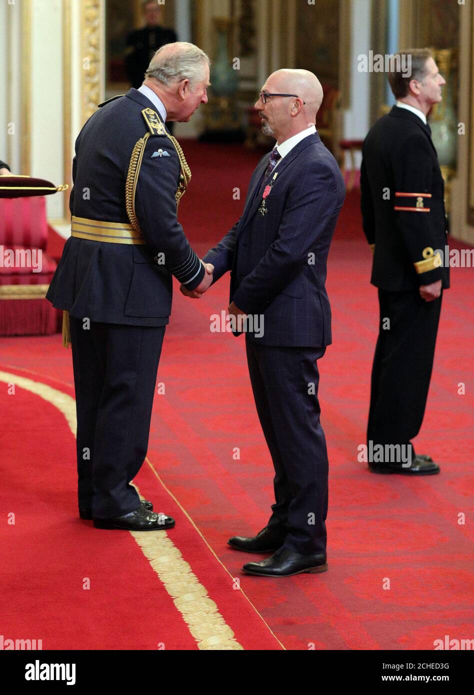 Receives mbe prince wales investiture ceremony buckingham palace hi-res ...