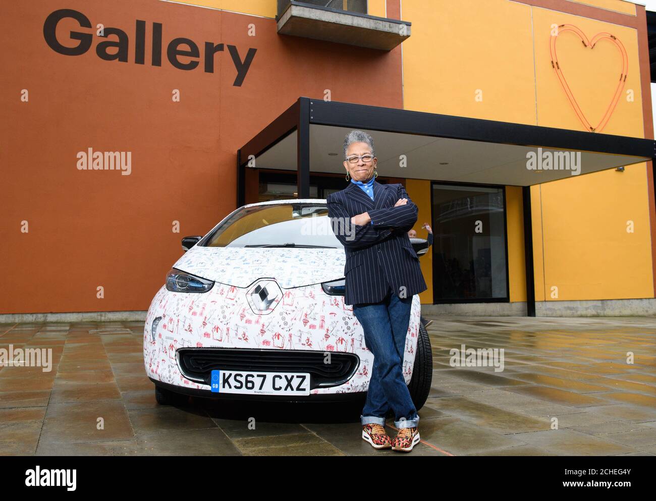 EDITORIAL USE ONLY Artist Ingrid Pollard unveils her specially