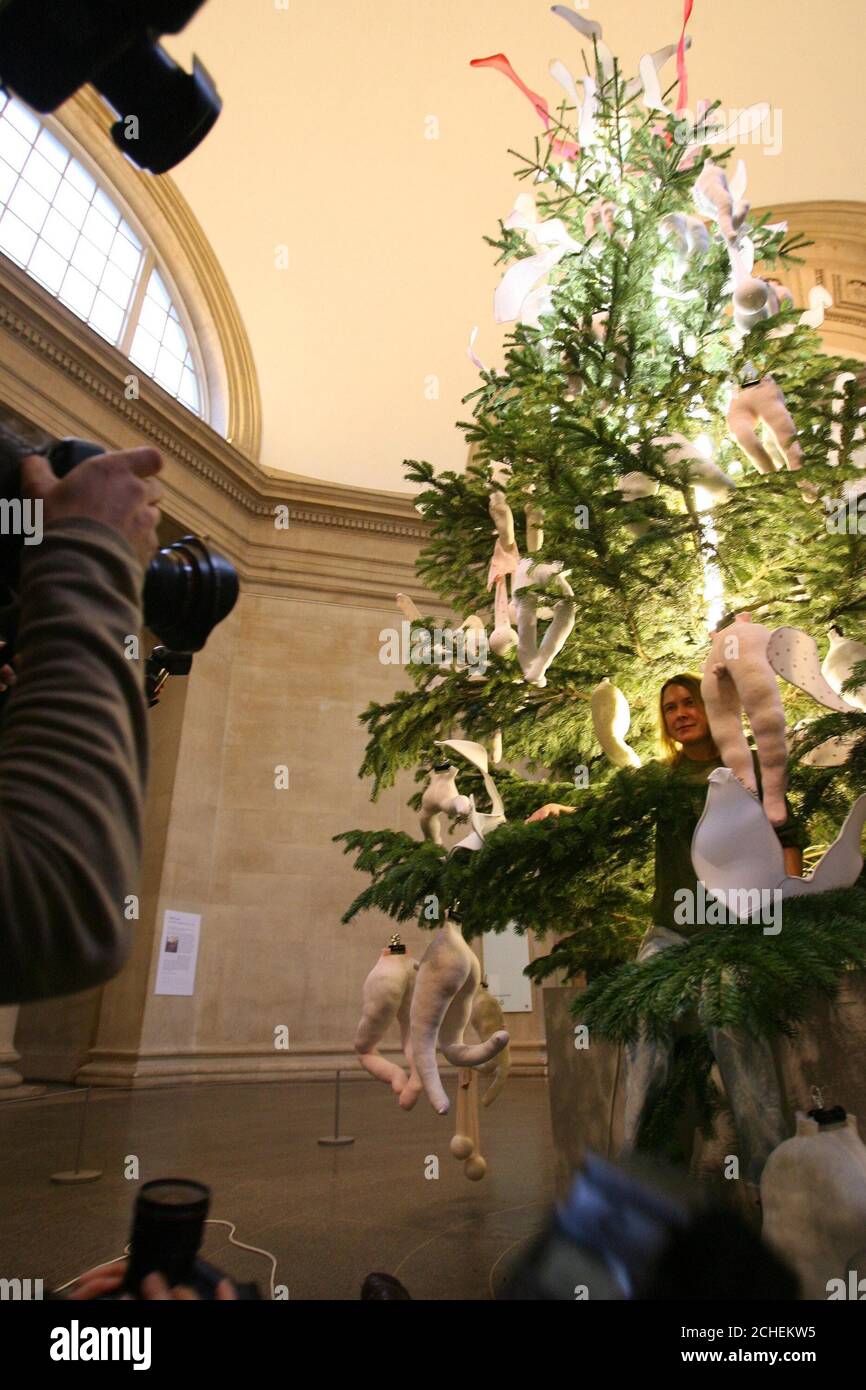 The tate britain christmas tree and its designer sarah lucas hires