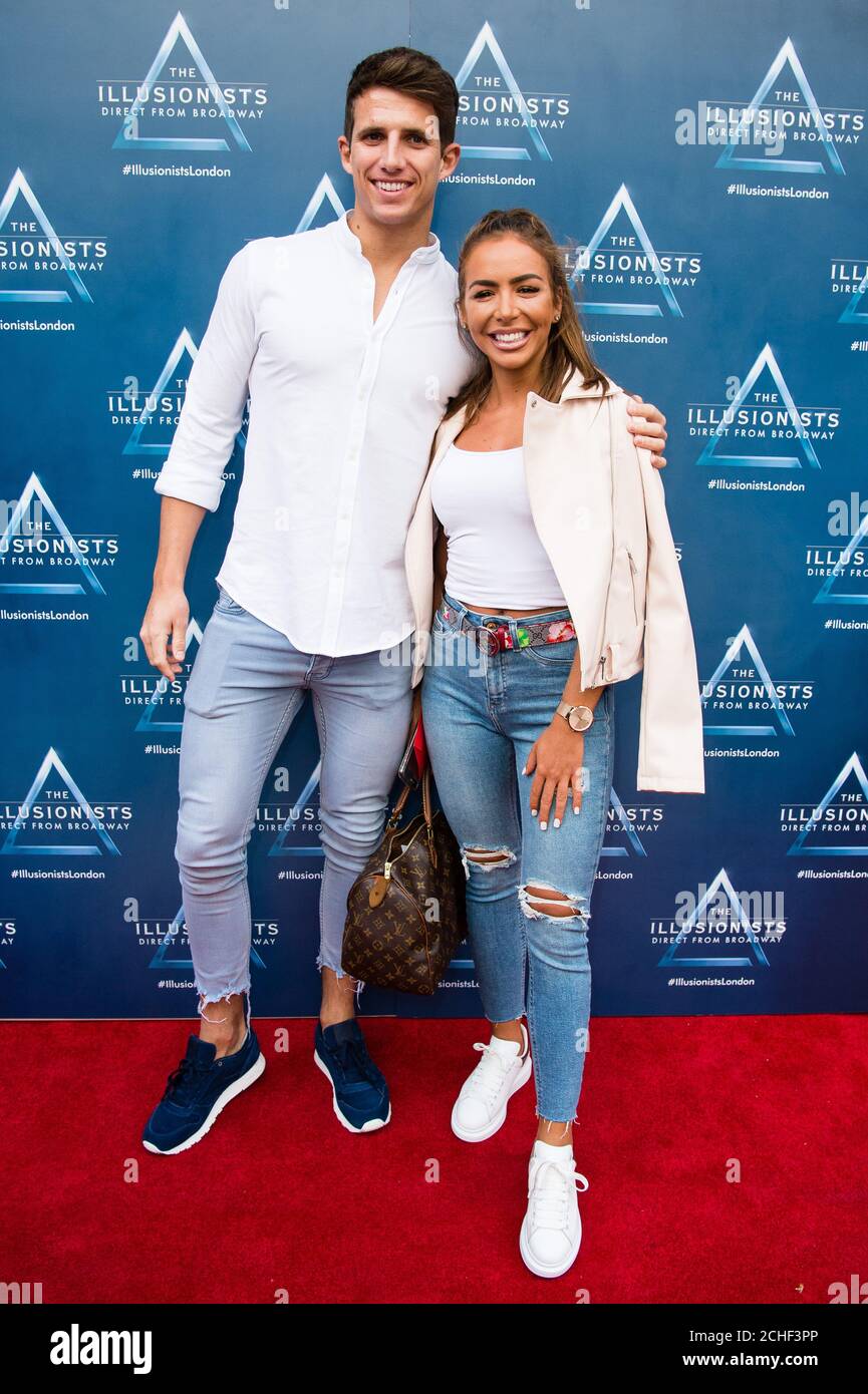 EDITORIAL USE ONLY Callum Macleod and Elma Pazar attend the opening