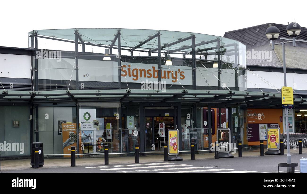 EDITORIAL USE ONLY A general view of Sainsbury???s in Bath as it