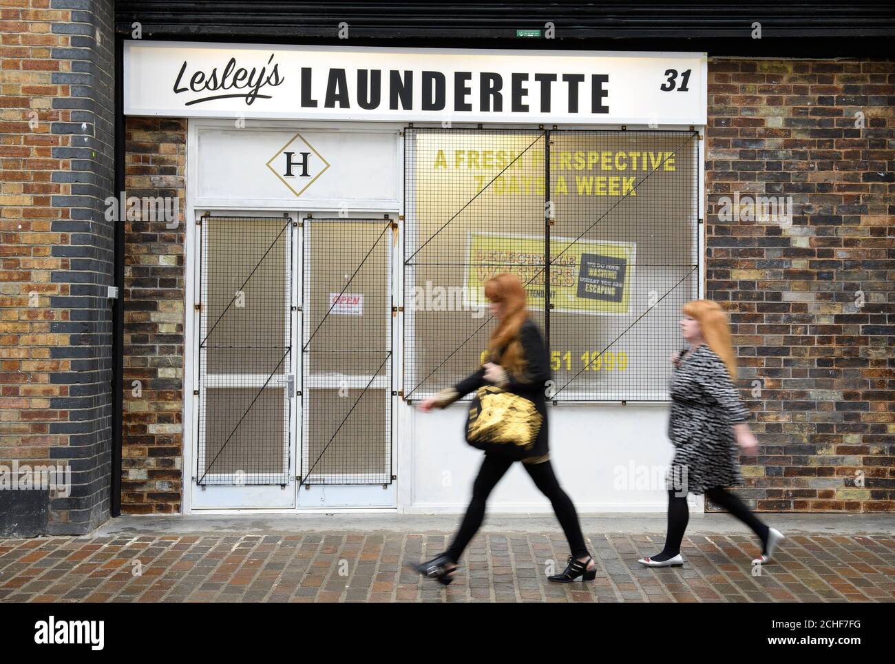EDITORIAL USE ONLY General views at the opening of Lesley's Laundrette
