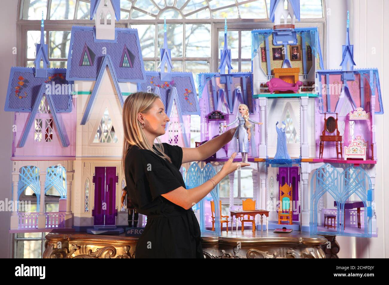 EDITORIAL USE ONLY Maddie Pay unveils the new Frozen 2 singing