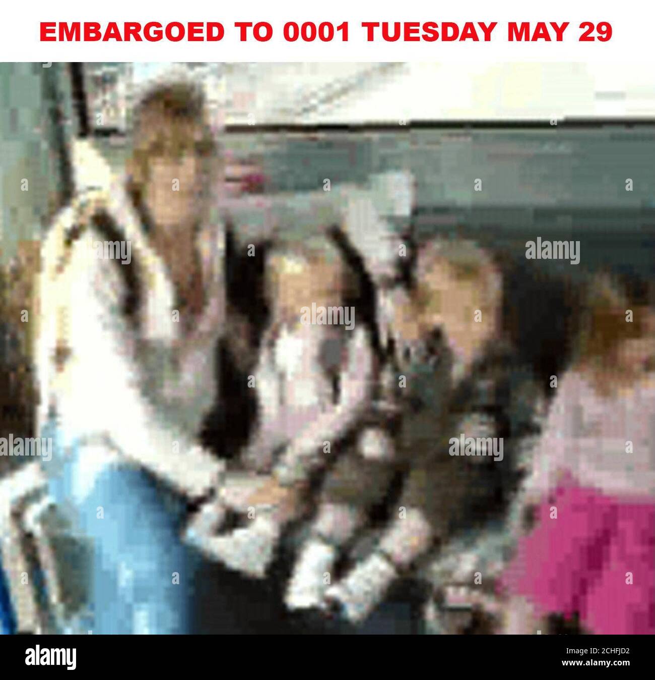 EMBARGOED TO 0001 TUESDAY MAY 29. Still Taken From Mobile Phone.