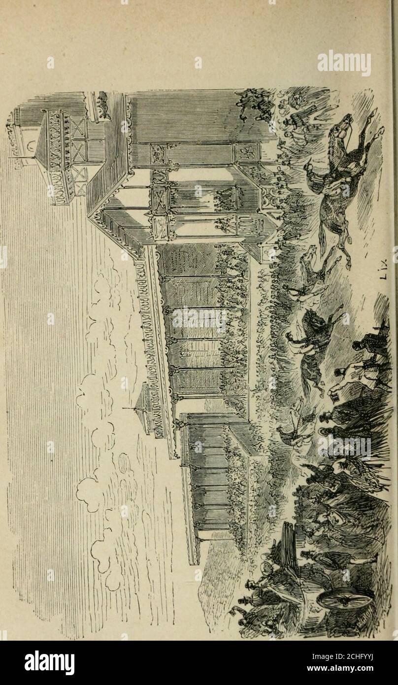 . Les merveilles du nouveau Paris-- . ; à la surprise avait suc-cédé une secrète inquiétude. Un des témoins présente son épée à Hugo qui avait mishabit bas. Les deux adversaires tombent en garde ; les ferssengagent ; on ferraille, on se tâte, puis tout à coup Hugose fend à fond; le coup est paré, et la riposte peut être ter-rible ; mais le poète se relève vivement en portant un coupde seconde, et cette fois son épée rencontre les côtes de sonennemi qui laisse tomber son arme. Heureusement larme,après avoir touché les os, avait glissé entre cuir et chair, etles témoins purent emmener leur ami. Stock Photo