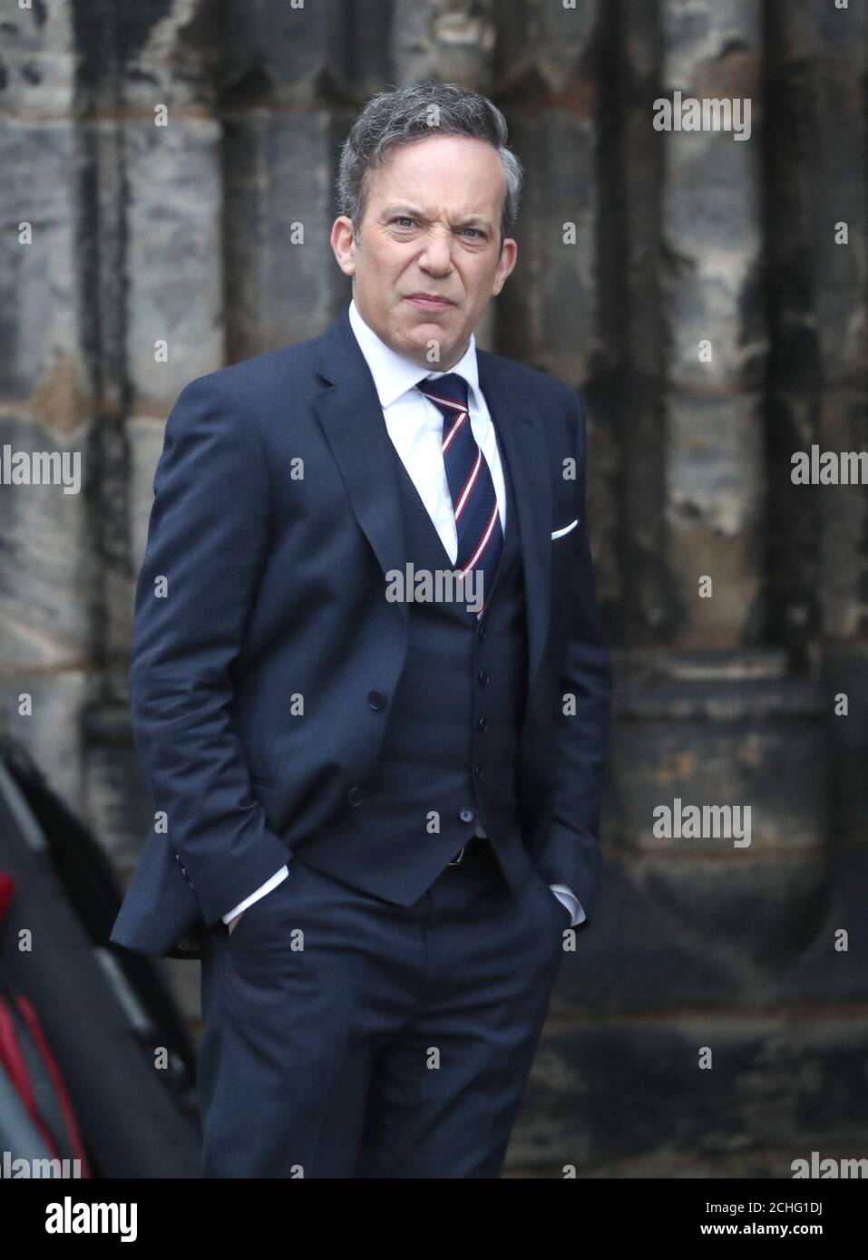 Mark Fleischmann at Glasgow Cathedral for the filming of The 