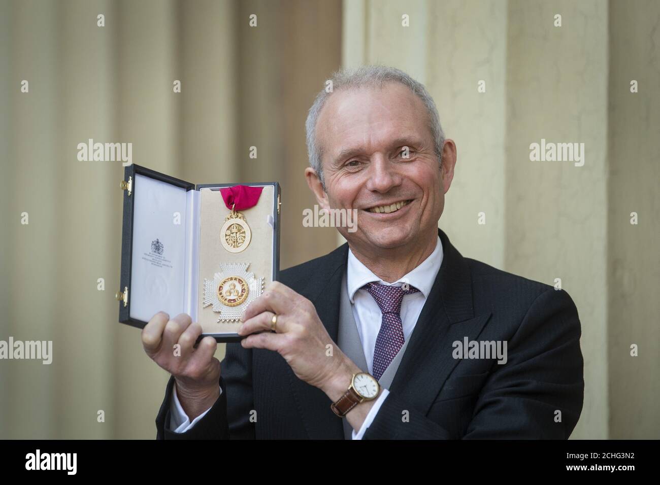 Sir David Lidington after receiving a knighthood for political and public service at an investiture ceremony at Buckingham Palace, London. PA Photo. Picture date: Wednesday February 5, 2020. See PA story ROYAL Investiture. Photo credit should read: Victoria Jones/PA Wire Stock Photo