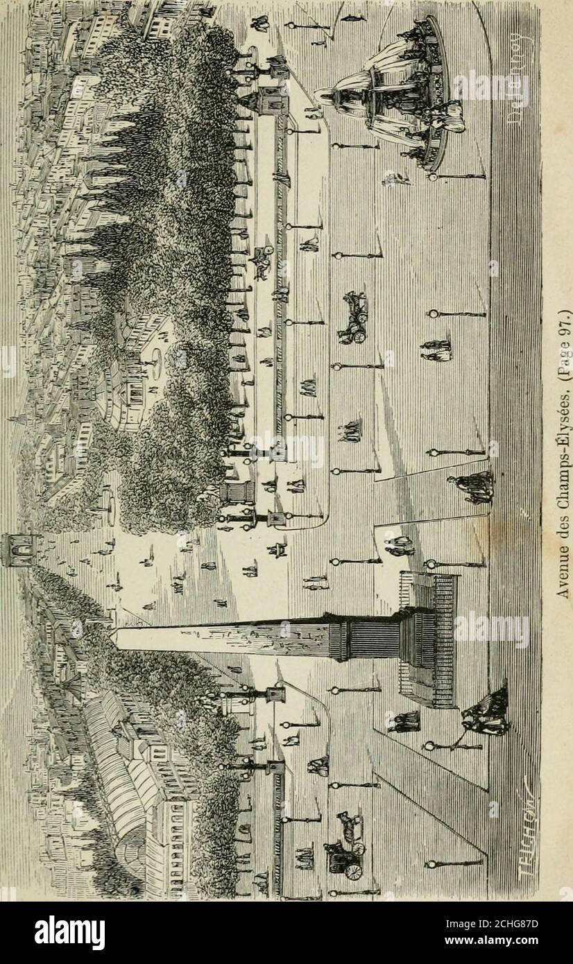 . Les merveilles du nouveau Paris-- . chelieu relie directement larue de Rivoli aux boulevards. La maison portant le n° 112, rue Richelieu, était, sous lepremier Empire et la Restauration, lhôtel Frascati, célèbremaison de jeu. Cest là que le fermier des jeux de Paris,M. Benazet, fit, en grande partie,cette fortune colossale, quifaisait dire de lui quil couchait sur des matelas de billetsde banque, et pourtant ses charges étaient lourdes; car,indépendamment du prix de fermage et des tolérances detoute nature quil payait très-cher, on déposait, chaquesoir sur la cheminée de la chambre du roi, à Stock Photo