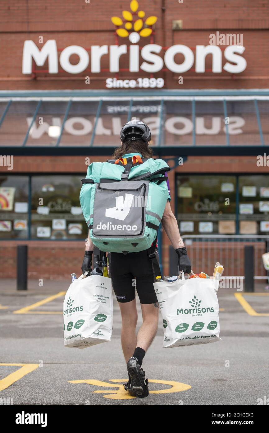 Morrisons deliveroo hires stock photography and images Alamy