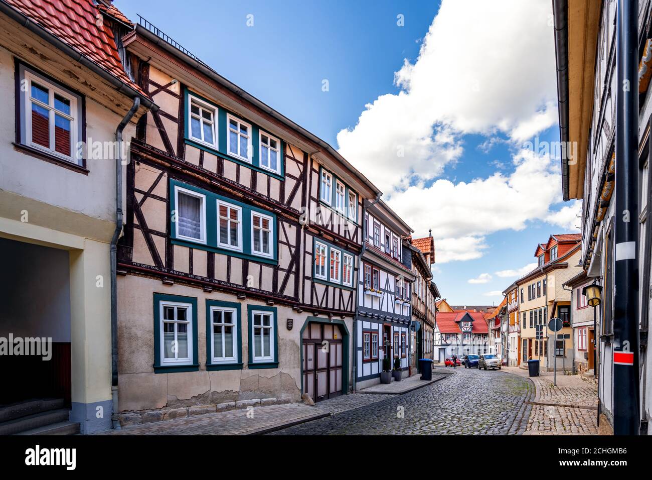 Historical city of Treffurt, Germany Stock Photo