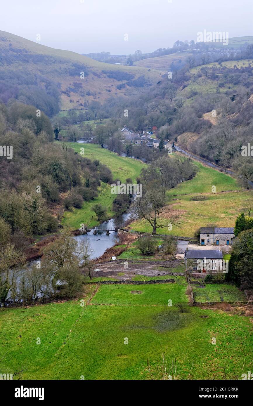 Monsal Dale in the Peak District of Derbyshire UK Stock Photo