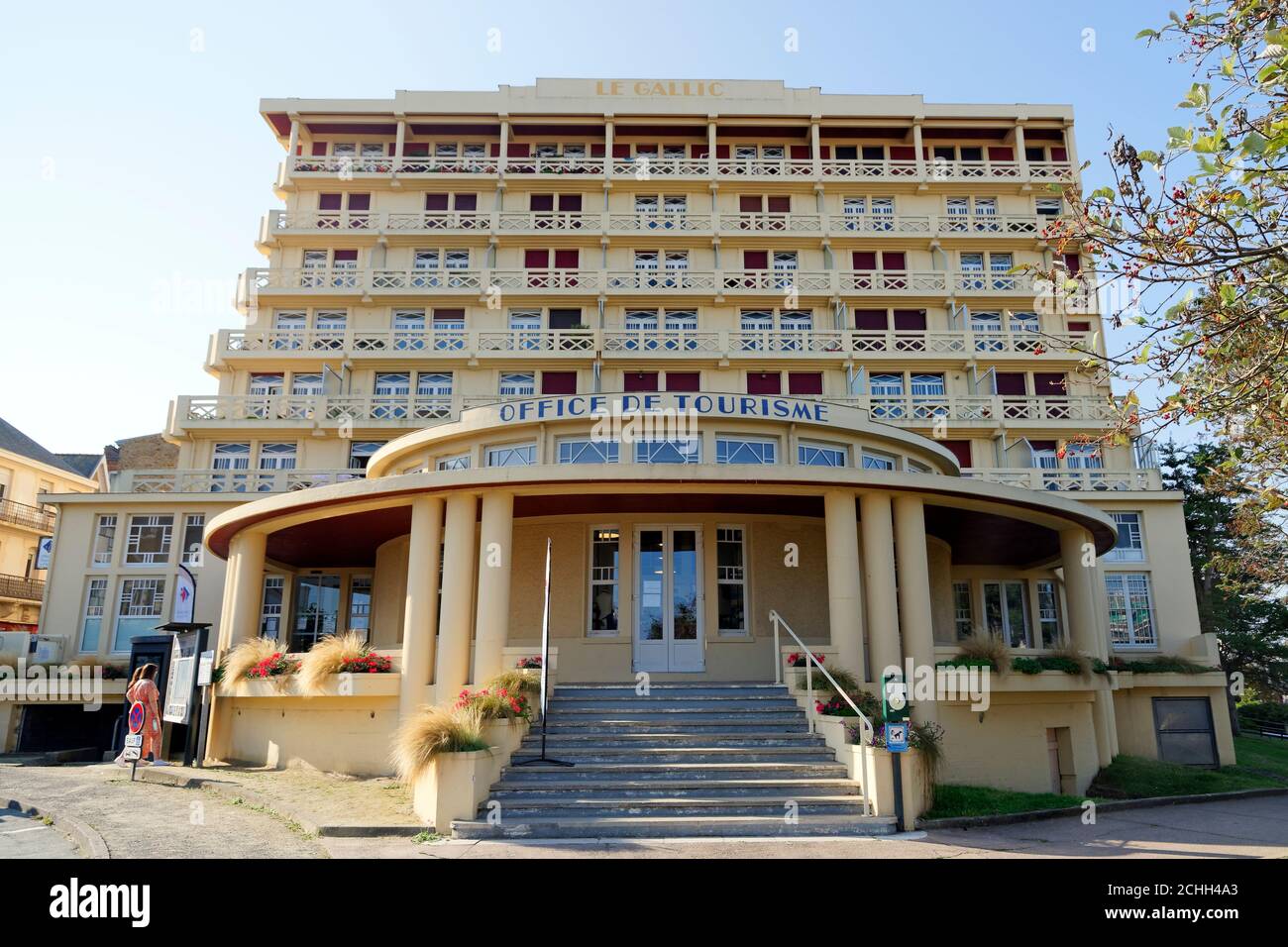 Dinard tourist office, hotel Le Gallic Stock Photo