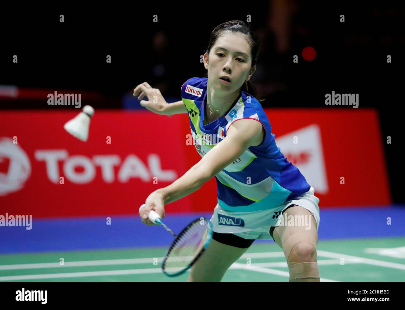 2019 Badminton World Championships - St. Jakobshalle Basel, Basel,  Switzerland - August 20, 2019 Japan's Aya Ohori in action during her second  round women's singles match against China's He Bingjiao REUTERS/Arnd  Wiegmann Stock Photo - Alamy