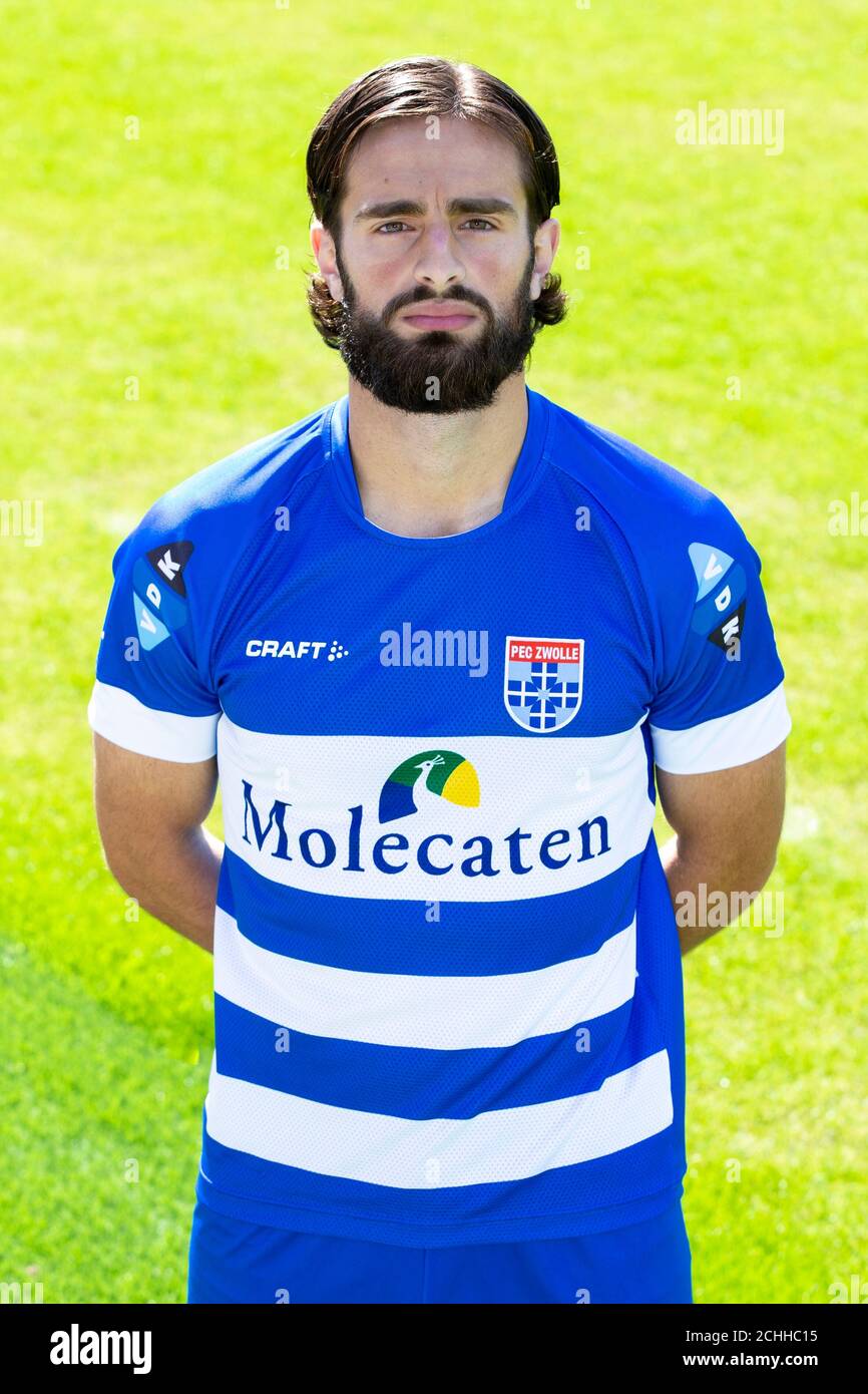 Zwolle, Netherlands. 07th Sep, 2020. ZWOLLE, 07-09-2020, PEC Zwolle Stadion, Dutch Eredivisie Pre-season 2020-2021, Photocall PEC Zwolle. PEC Zwolle player Destan Bajselmani posing for photo during photocall. Credit: Pro Shots/Alamy Live News Stock Photo