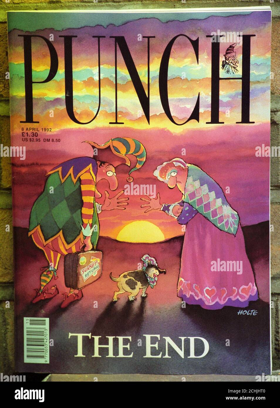The front cover of the final edition of Punch magazine, which ceases