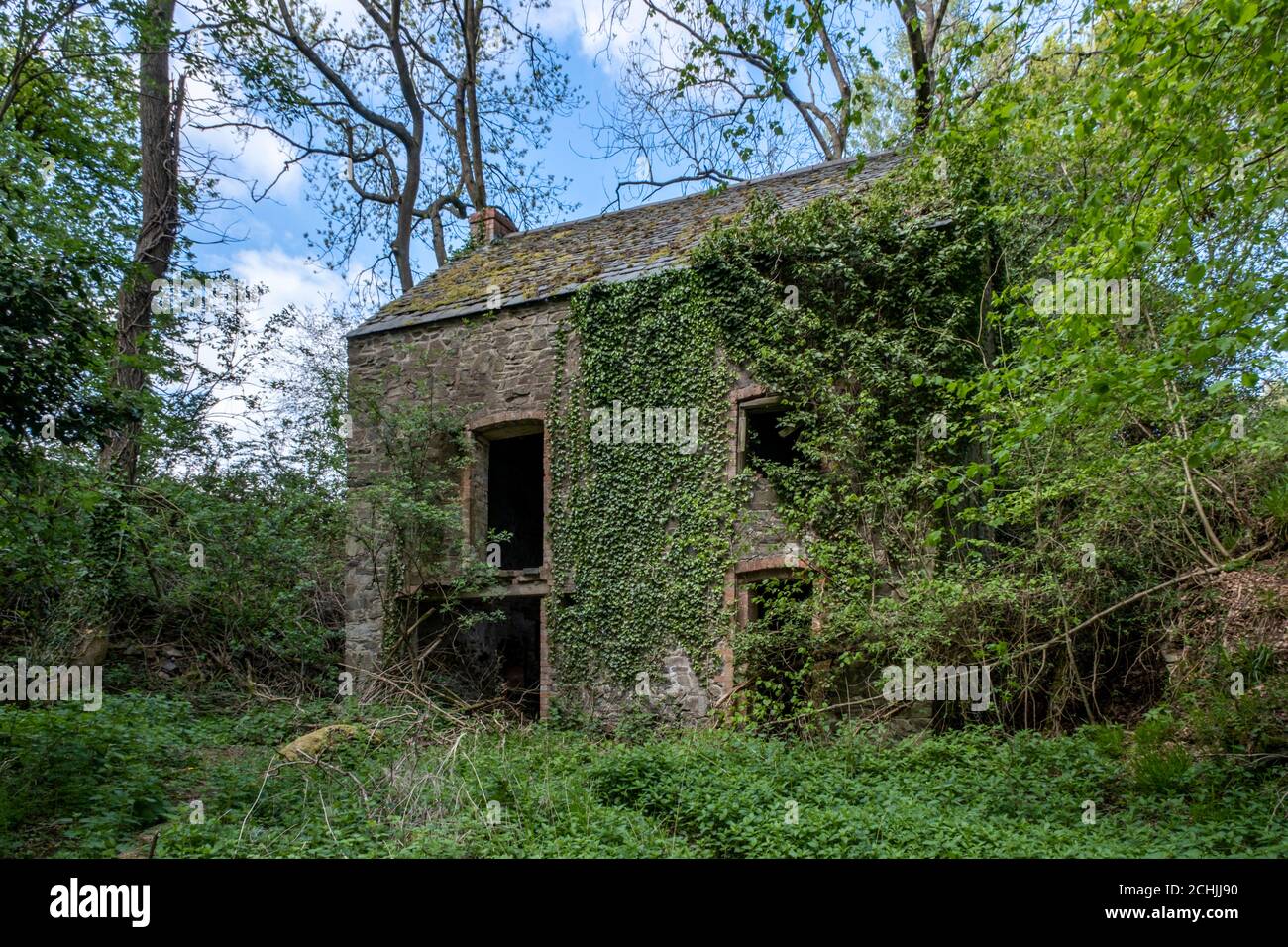 Ulverscroft Mill ruins near Newtown Linford, Leicestershire, England. Stock Photo
