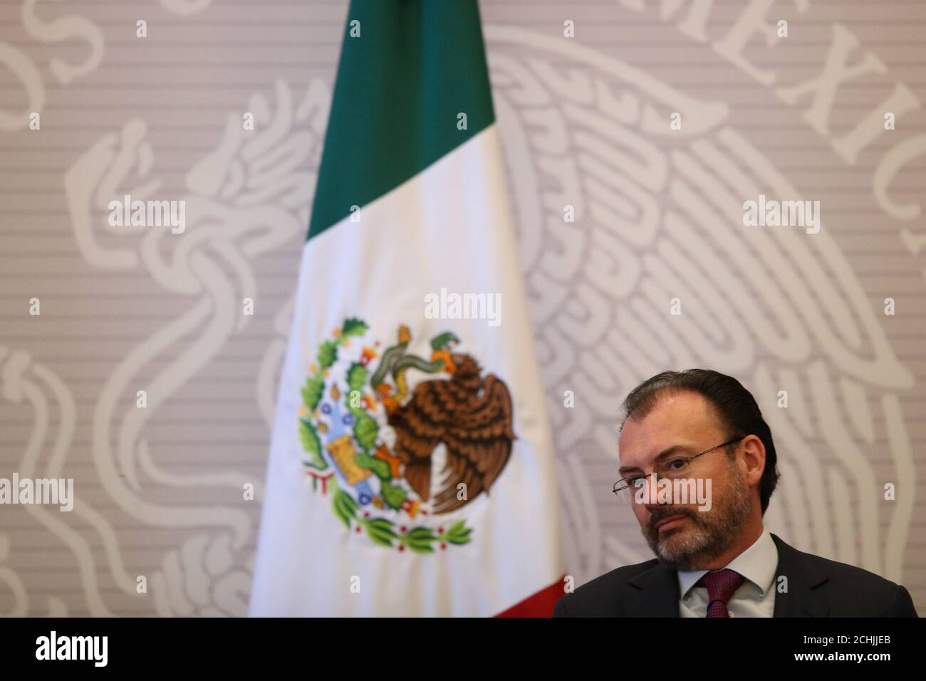 Mexico's Foreign Minister Luis Videgaray is pictured during the XVII meeting of Council Ministers of the Pacific Alliance, in Mexico City, Mexico, June 2, 2017. REUTERS/Edgard Garrido Stock Photo