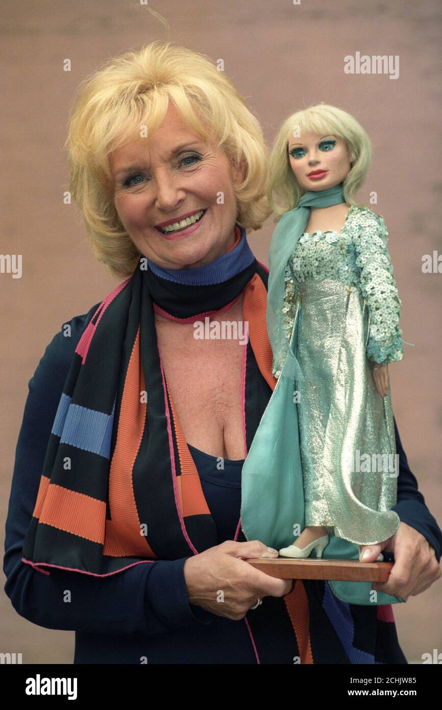 'Thunderbirds' puppet Lady Penelope met her creator Sylvia Anderson, but only briefly, as she and other puppets from such classics as 'Joe 90' and 'Stingray' go up for auction at Phillips, Bayswater. Stock Photo