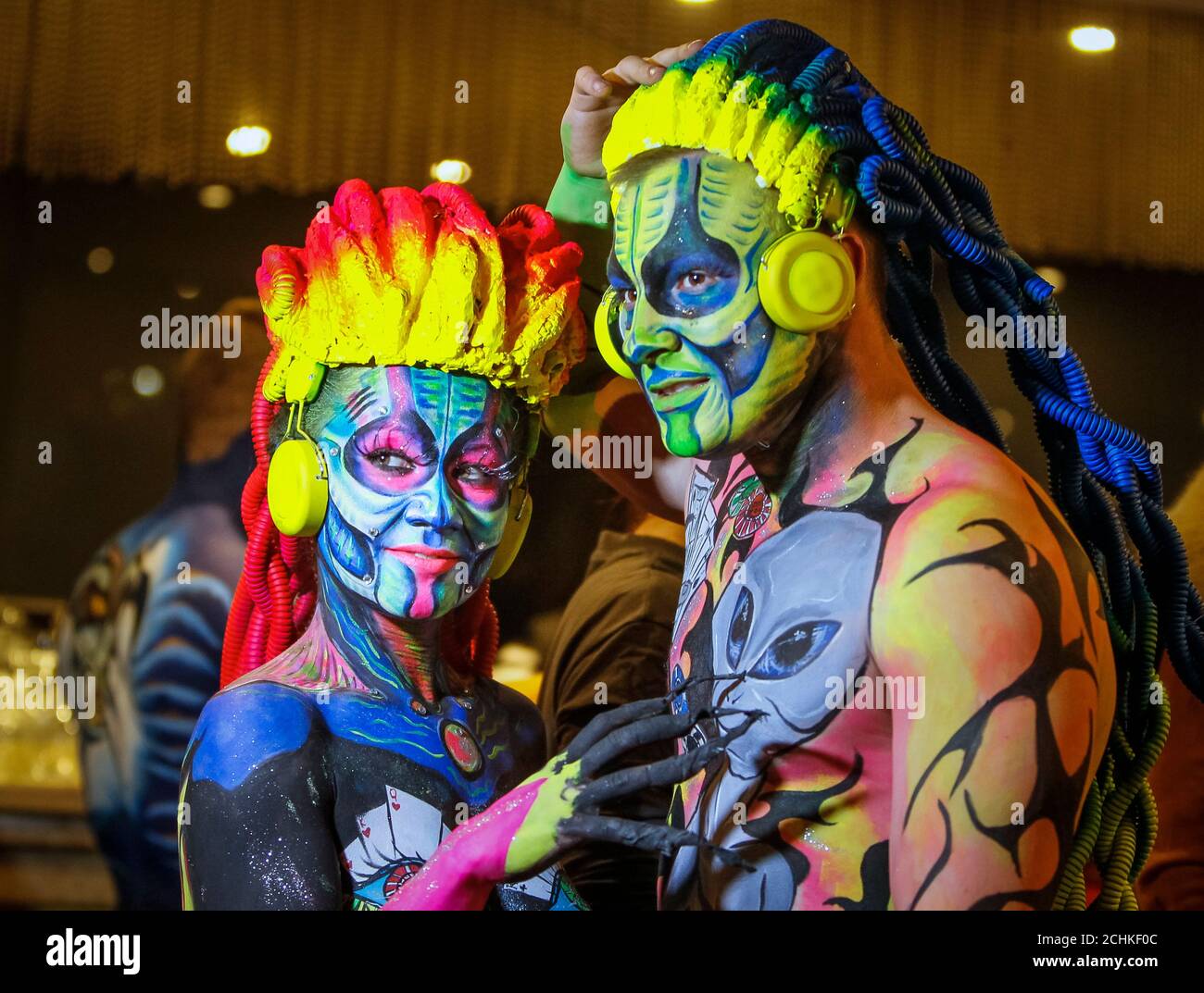 Body art festival hi-res stock photography and images - Alamy
