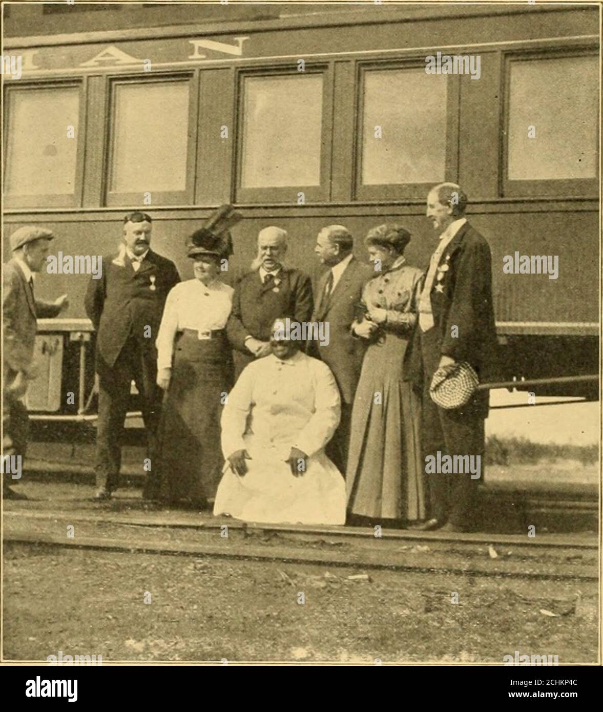 The 1910 trip of the H.M.M.B.A. to California and the Pacific coast . Each  road traversedassigned a passenger agent to accompany the party until he  was succeededby the official representative of