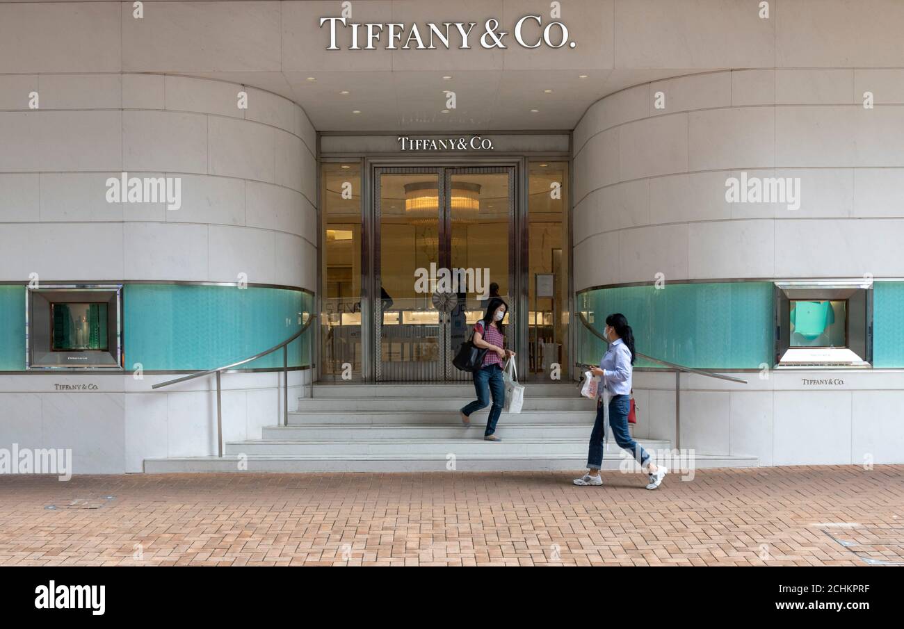 Hong Kong,China11 Sep,2020. Tiffany & Co flagship store Times Square