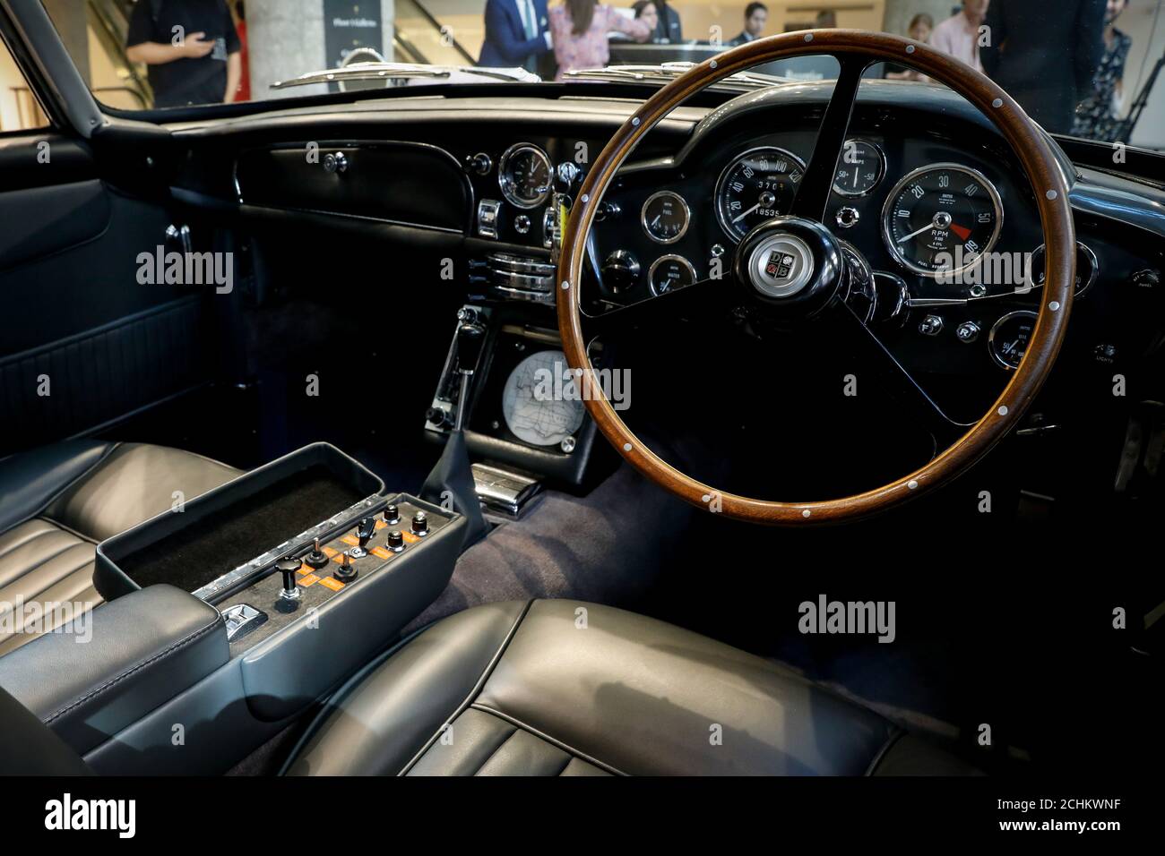 Aston martin interior james bond hi-res stock photography and images - Alamy