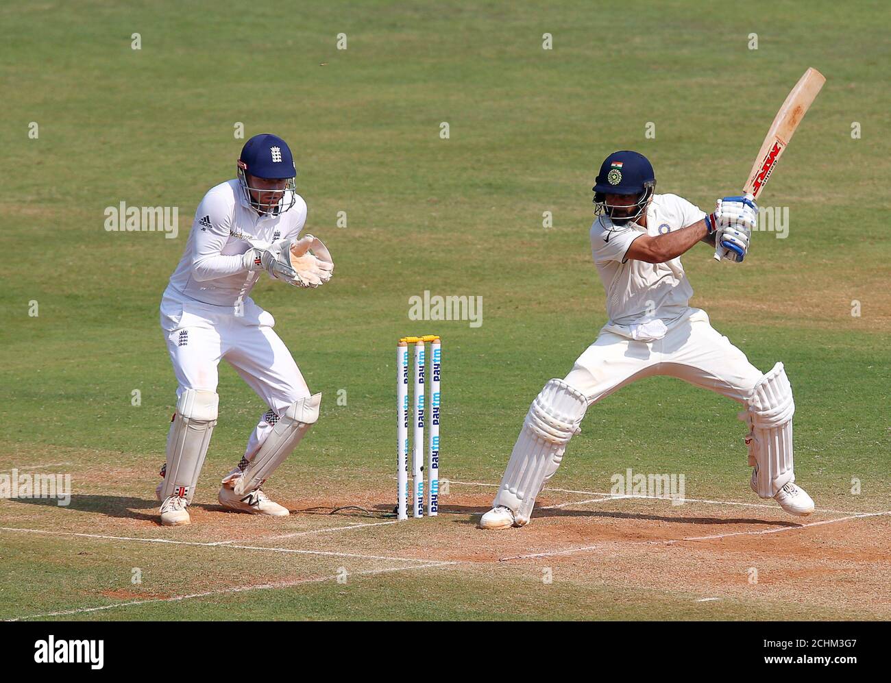 Cricket - India v England - Fourth Test cricket match - Wankhede Stadium, Mumbai, India - 10/12/16. India's Virat Kohli plays a shot. REUTERS/Danish Siddiqui Stock Photo - Alamy Cricket - India v England - Fourth Test cricket match - Wankhede Stadium, Mumbai, India - 10/12/16. India's Virat Kohli plays a shot. REUTERS/Danish Siddiqui Stock Photo - Alamy