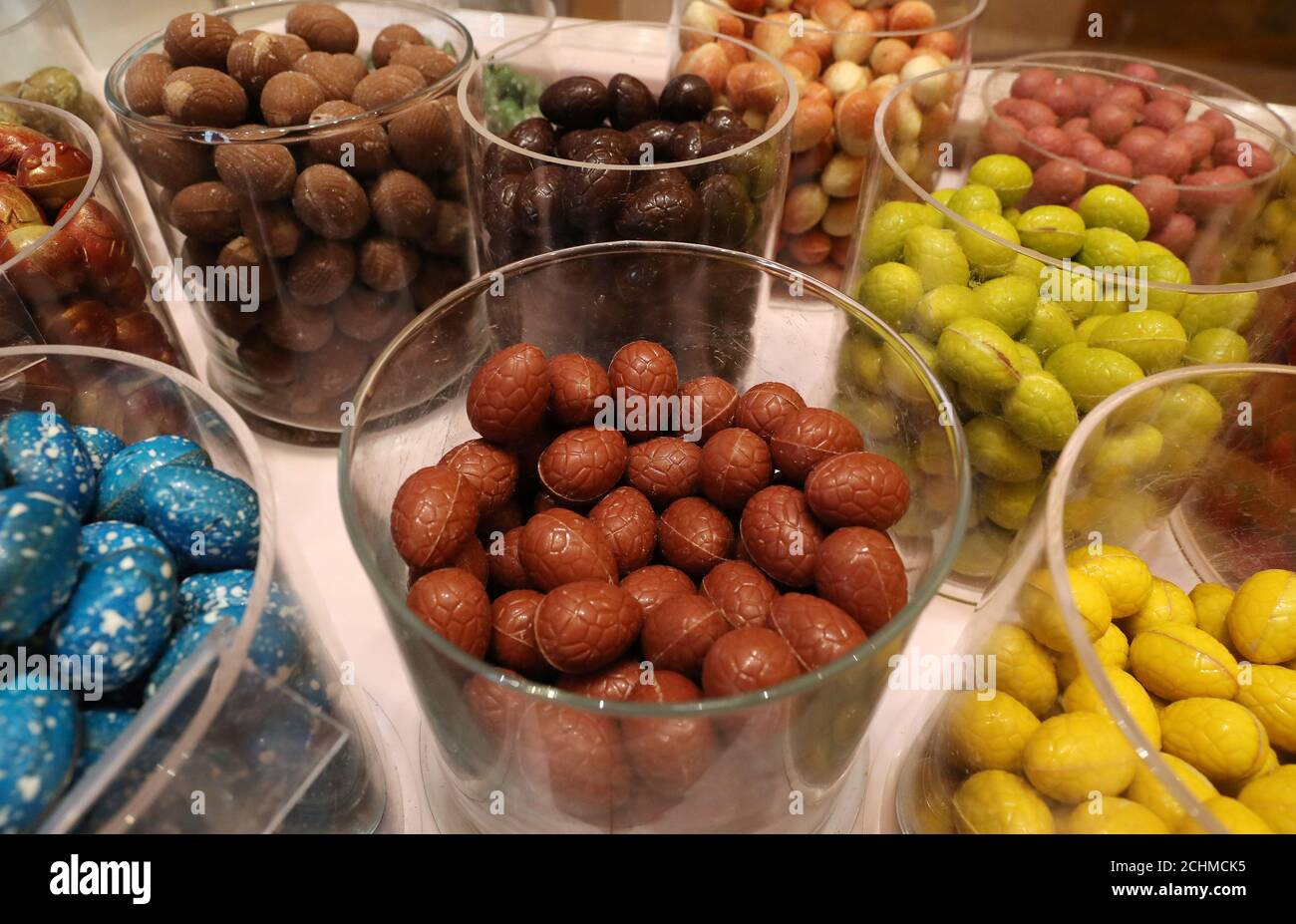 Chocolate Eggs Are Seen At A Wittamer Chocolate Boutique Ahead Of The Easter Weekend In Brussels Belgium April 17 19 Reuters Yves Herman Stock Photo Alamy