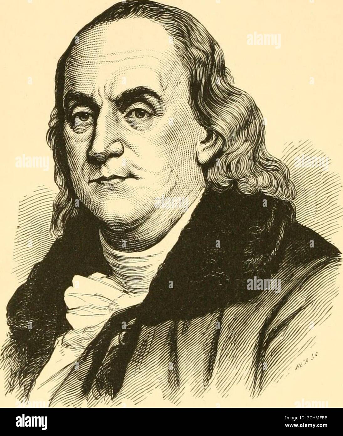 . Heroes and statesmen of America, a popular book of American biography . BENJAMIN FRANKLIN BENJAMIN FRANKLIN. BENJAMIN FRANKLIN was born at Boston, Massachu-setts, on the 17th of January, 1706. His father was a na-tive of England, and was a soap boiler and tallow chandler bytrade. At the age of eight years, young Franklin was sent toa grammar school in Boston, where he remained two years,studying hard and mastering the rudiments of an English edu-cation. When he was ten years old, his father took him intohis chandlery to teach him his own trade, but it was so dis-tasteful to the boy, that he Stock Photo