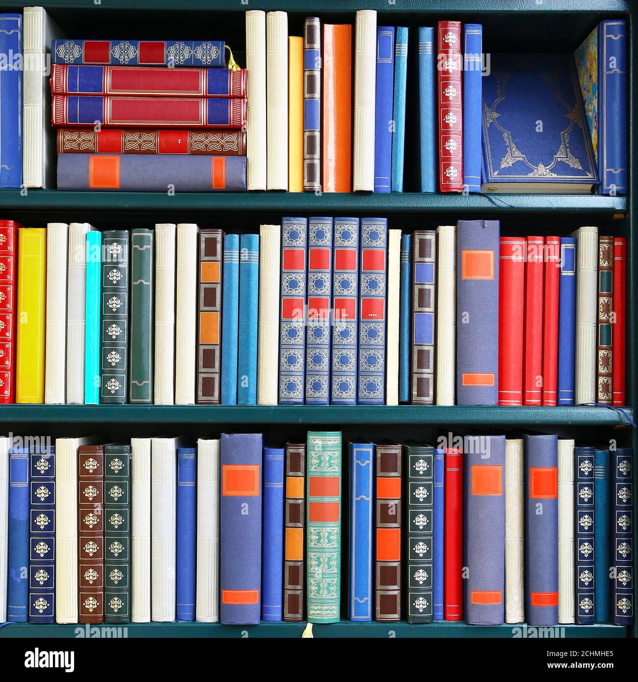 Bookshelves old books background hires stock photography and images